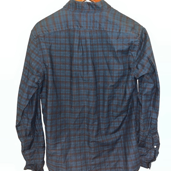 JCrew Men’s Oxford Button down, Navy and Black, 100% Cotton, Medium Slim - Picture 2 of 4